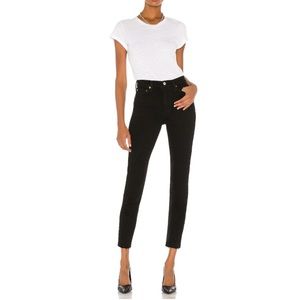 RE/DONE 90s High Rise Ankle Crop Black Jeans NWT